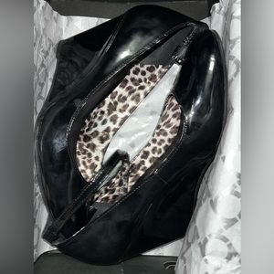Kenneth Cole Patent Leather Wedge Heels